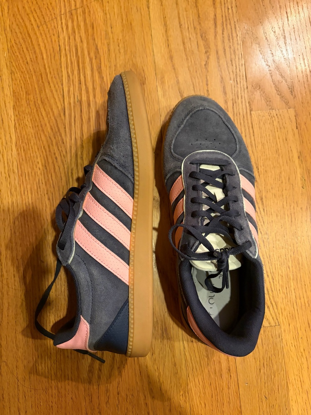 Adidas Women’s Navy and Pink Sneakers